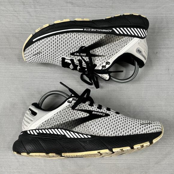 Brooks Adrenaline GTS 22 Women’s Size 8 Running Shoes White Black 1203531B135 - Picture 2 of 8
